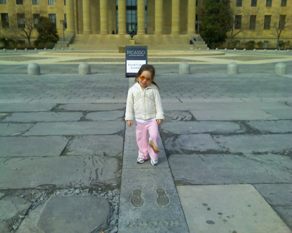 Bella at Art Museum Rocky Footprints 030410